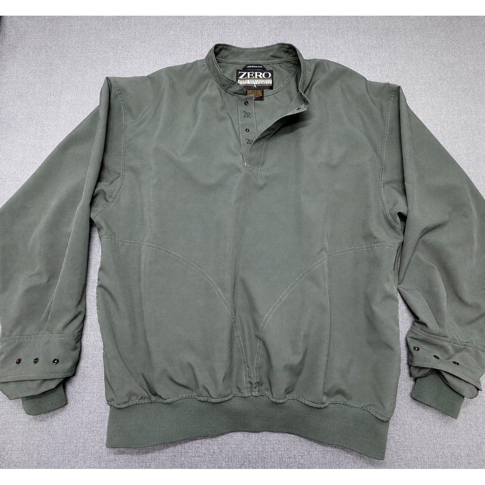 Zero Restriction LTW Fairway Check Pullover Mens XL Golf Windbreaker Jacket